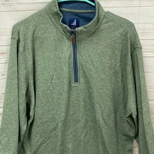 Half Zip Pullover Green Johnnie-O Large